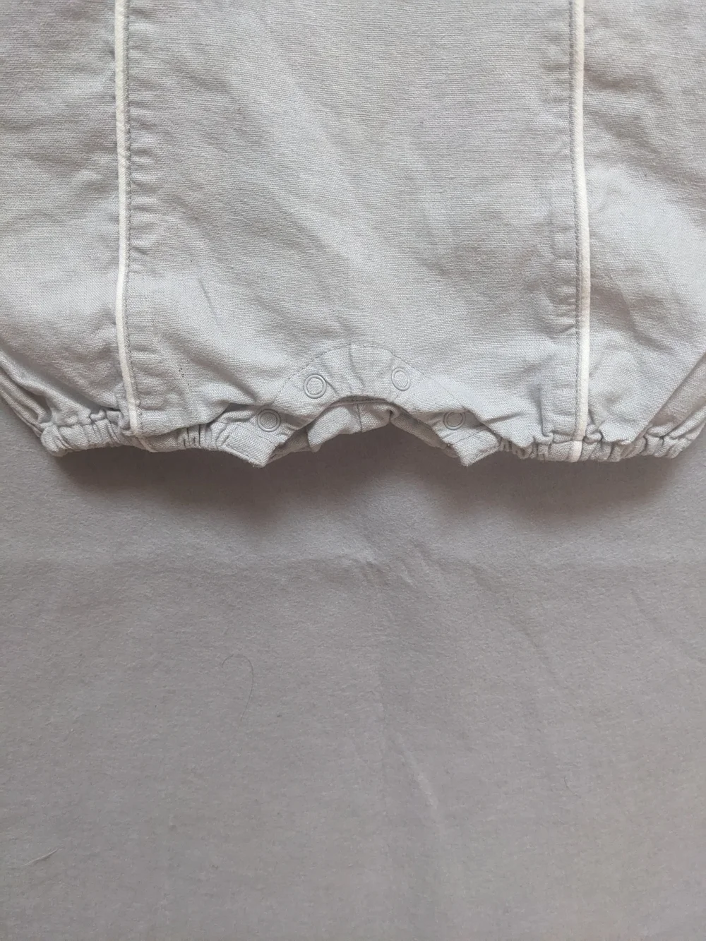 Janie and Jack Cream Baby Romper